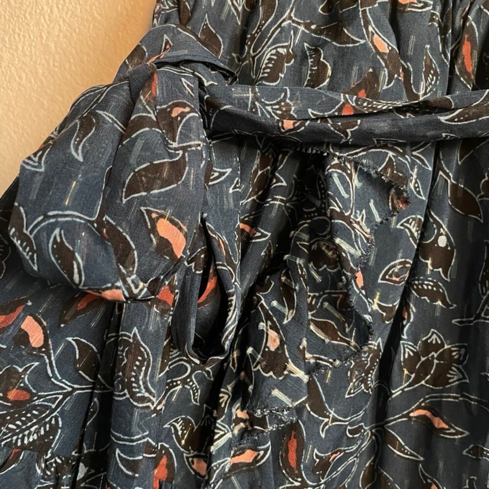 Ulla Johnson Zea Silk Blend Mini Skirt Belted Ruffle Size 2 NWT - Picture 7 of 10